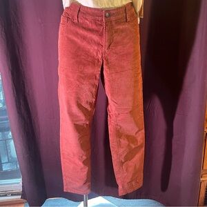 Women's Burnt Orange Corduroy Jeans